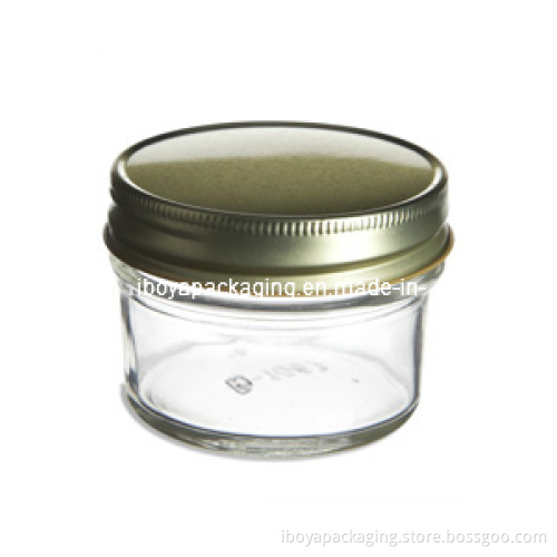 130ml Mason Jar W/Gold Lid